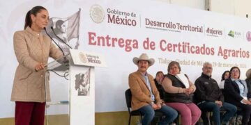 Sheinbaum impulsa entrega de certificados agrarios a mujeres en Tlalpan, Ciudad de México