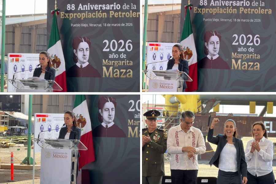 Sheinbaum reafirma la soberanía energética y destaca labor de trabajadores petroleros en México