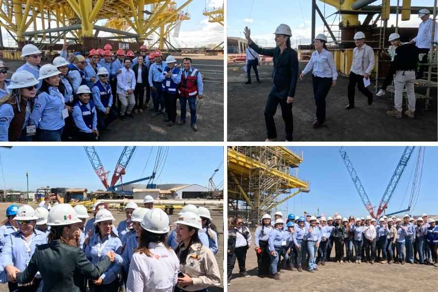 Sheinbaum y gobernadores verifican nuevas plataformas petroleras en Veracruz