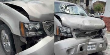 Un descuido choque en Matamoros
