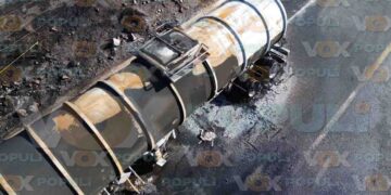 Volcadura de tráileres provoca explosión en la Rumbo Nuevo Victoria en Tamaulipas