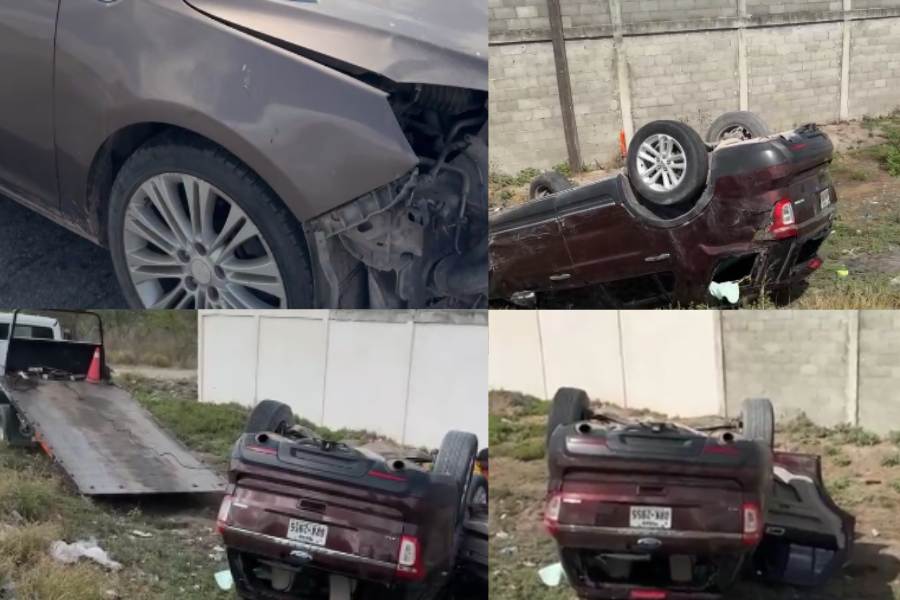 Volcadura deja varios lesionados en Matamoros, Tamaulipas