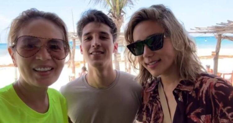 Yolanda Andrade reaparece en la playa tras su recuperación