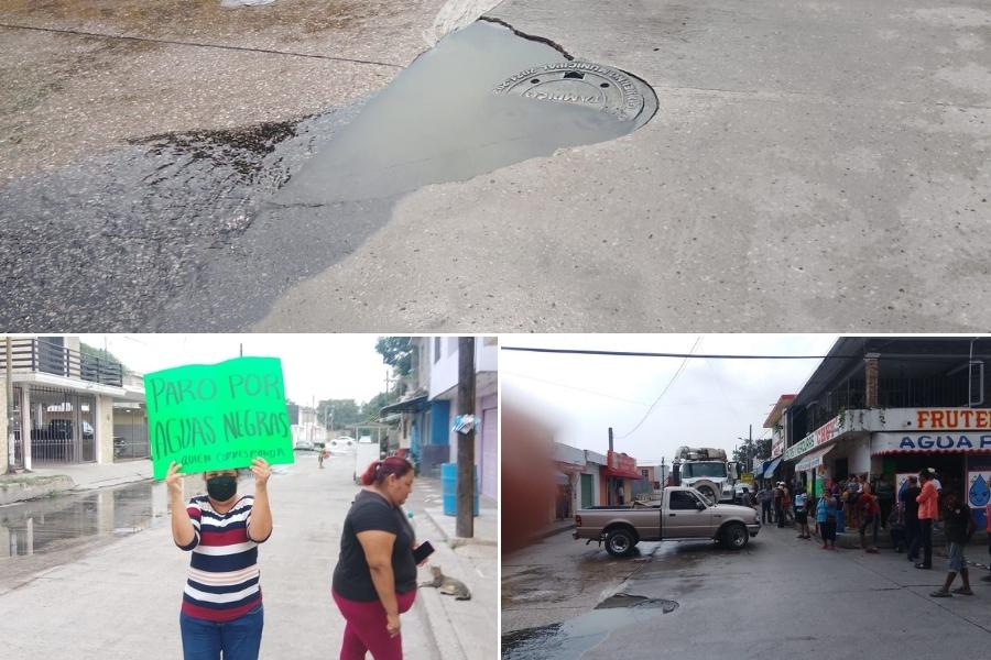 aguas negras La Borreguera Tampico
