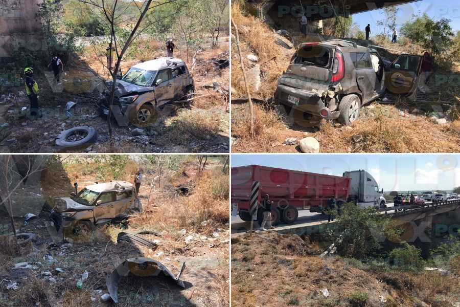 choque con tractocamión en Victoria