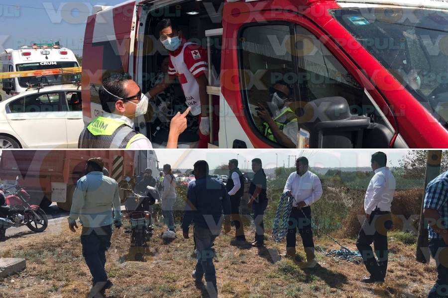 camioneta cae de puente en victoria