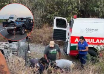 choque frontal en la Victoria a Matamoros
