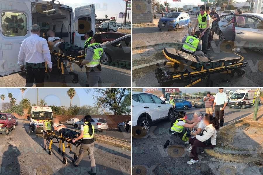 choque hoy en Boulevard Tamaulipas en Victoria