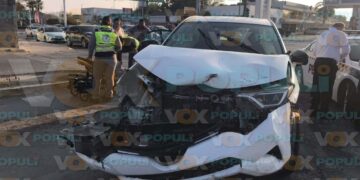 choque hoy en Boulevard Tamaulipas en Victoria