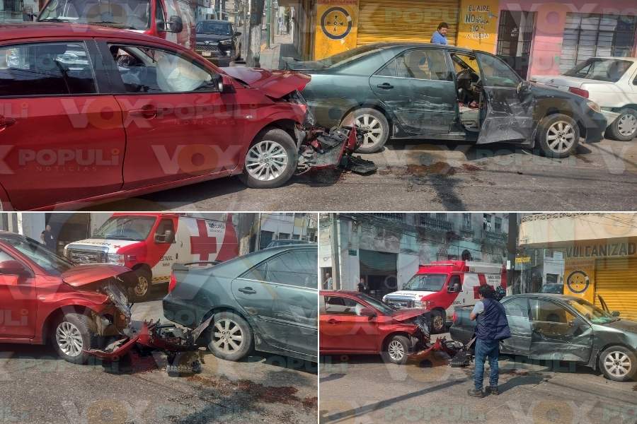 choque hoy en centro de Tampico
