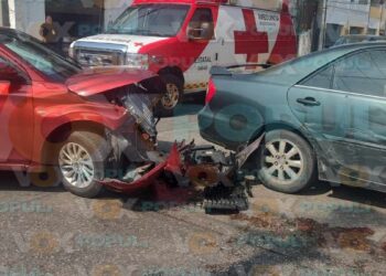 choque hoy en centro de Tampico