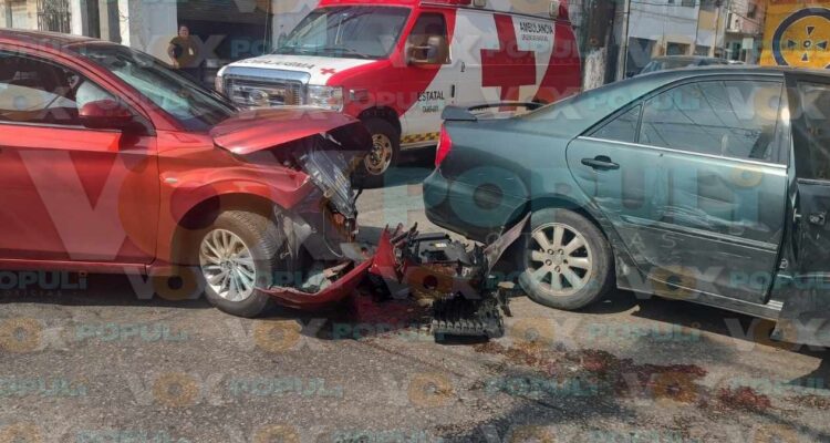 choque hoy en centro de Tampico