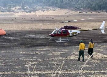 continúa incendio forestal en Miquihuana