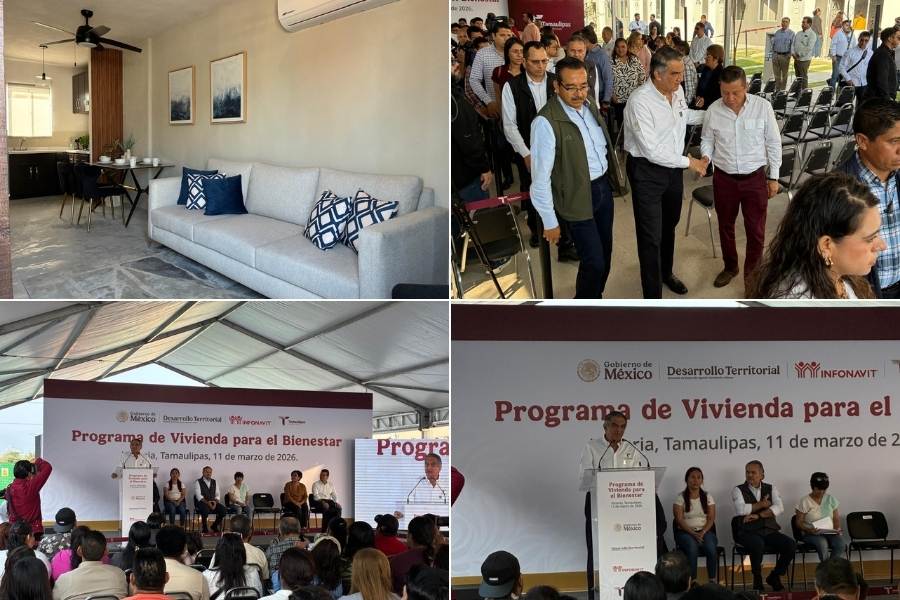 entrega casas del bienestar a familias en Tamaulipas