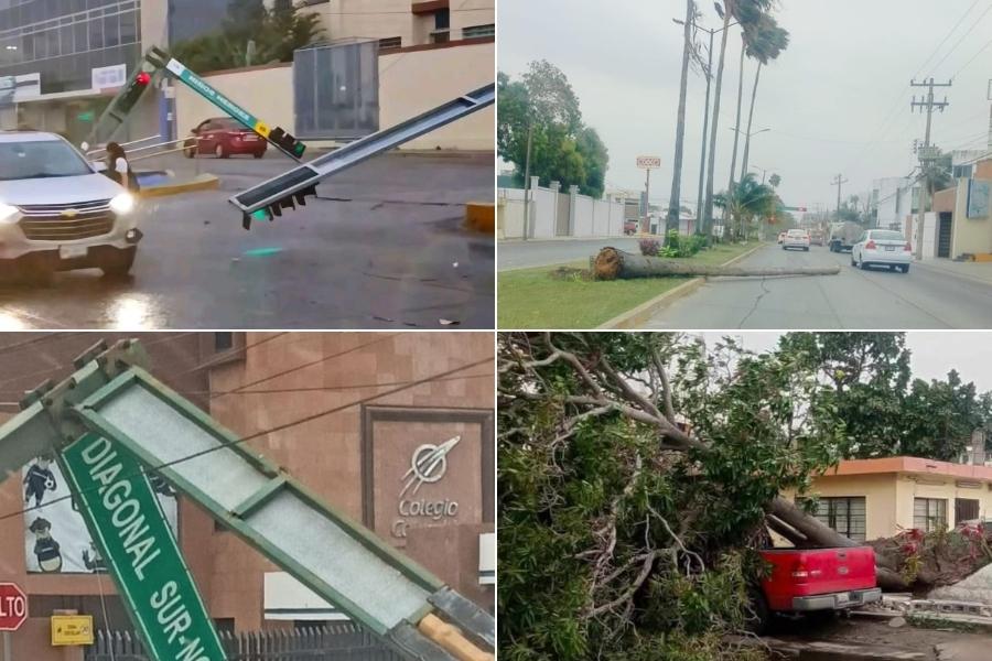 estragos vientos sur de Tamaulipas