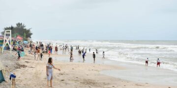 fiesta en playas de Tamaulipas