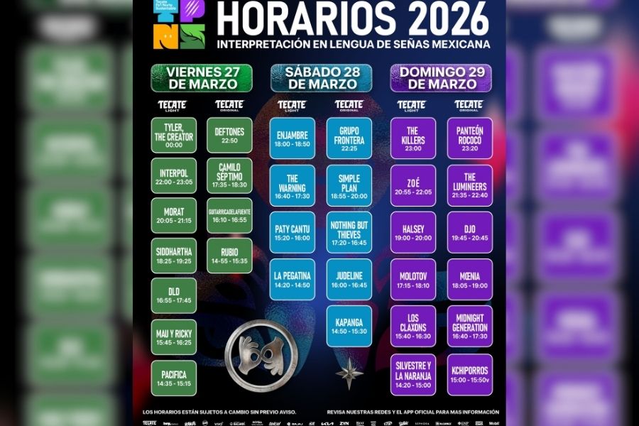 horarios Pa'l Norte 2026