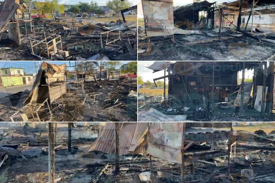 incendio puestos de comida matamoros