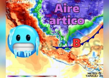 llegada de aire ártico Tamaulipas