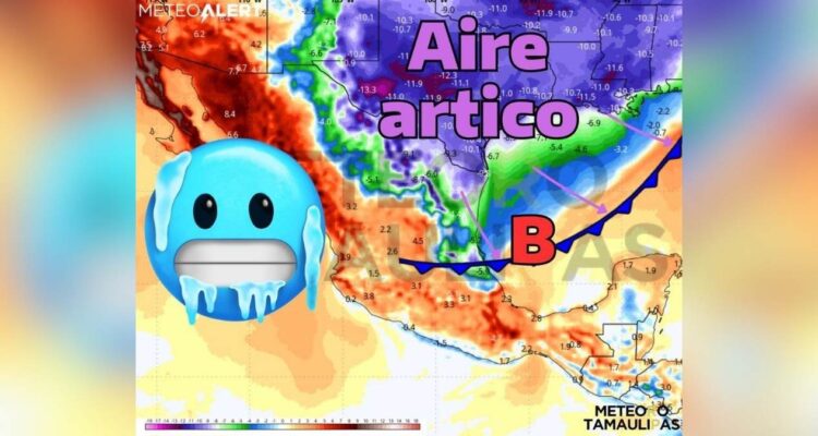 llegada de aire ártico Tamaulipas