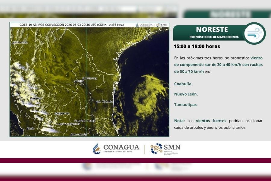 lluvias aisladas en Tamaulipas