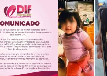 _menor extraviada en Nuevo Laredo
