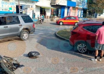 motocicleta sobrevive choque Tampico