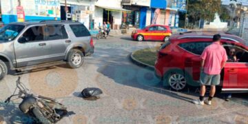 motocicleta sobrevive choque Tampico