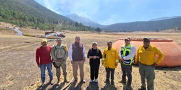 operativo incendio forestal en Miquihuana