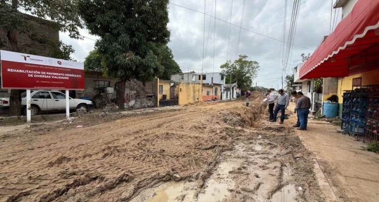 pavimentación de calles en Tampico
