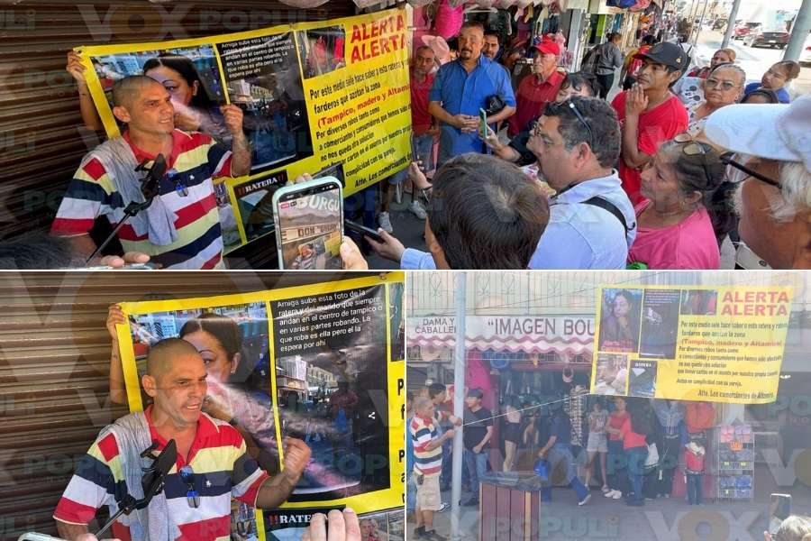 protesta contra fardera en Altamira
