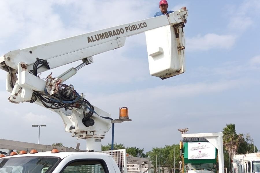 reporte de alumbrado público Matamoros