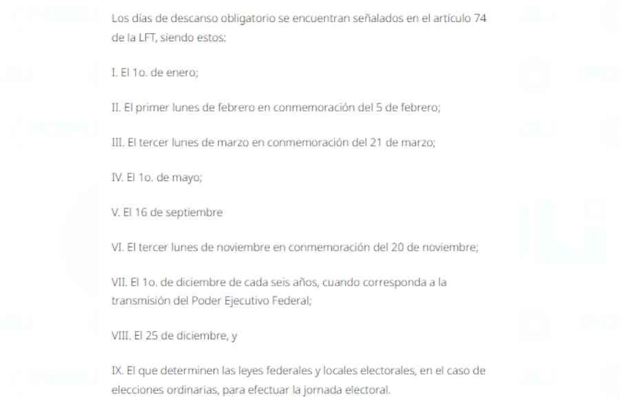 ¿Deberás recibir pago triple si te toca trabajar el 16 de marzo?