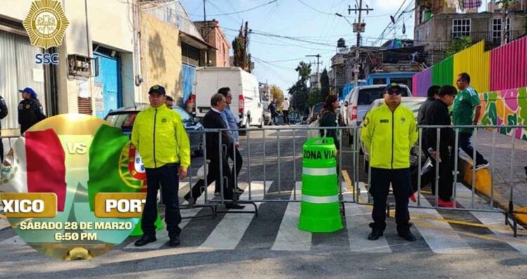 ¿Qué calles y avenidas de la CDMX estarán cerradas hoy por el partido México vs Portugal?