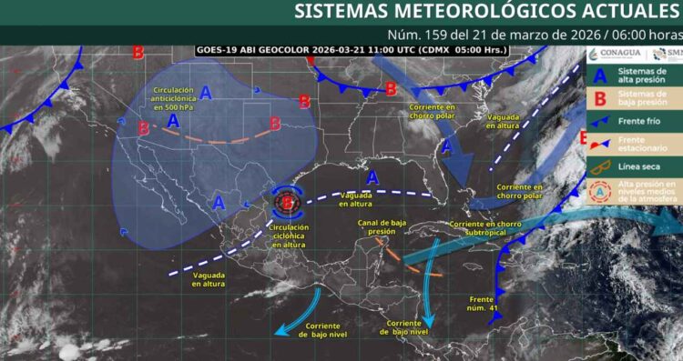 ¿Qué regiones tendrán lluvias y cuáles enfrentarán altas temperaturas este 21 de marzo?