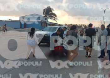 ¿Qué se sabe del fuerte accidente que dejó a dos jóvenes lesionados en Playa Miramar en Ciudad Madero, Tamaulipas?