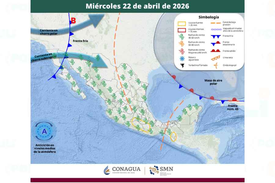 ¿Cuándo entra el nuevo frente frío 46 a México y dónde ocasionará bajas temperaturas?