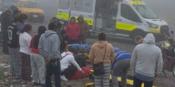 Accidente de motocicleta en Saltillo
