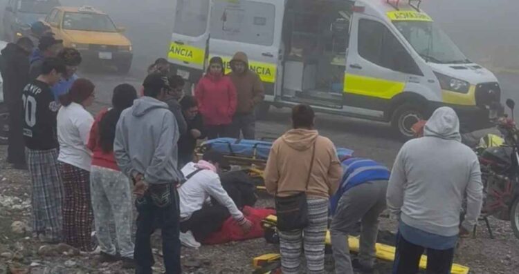 Accidente de motocicleta en Saltillo