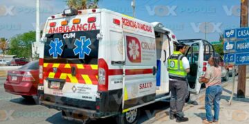 Accidente en la colonia Treviño Zapata
