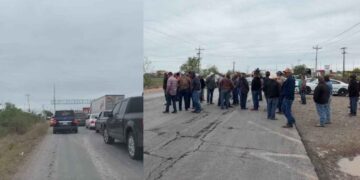 Agricultores bloquean la carretera Victoria-Matamoros en Tamaulipas hoy; así luce