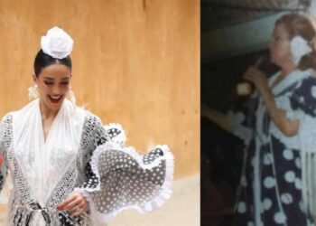 Ale Capetillo honra a su abuela en la Feria de Sevilla con un traje inspirado en su historia