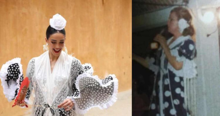 Ale Capetillo honra a su abuela en la Feria de Sevilla con un traje inspirado en su historia