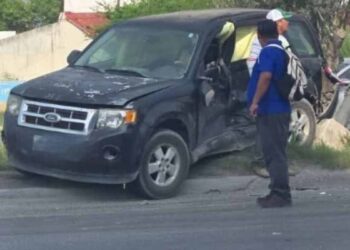 Aparatoso accidente en Reynosa