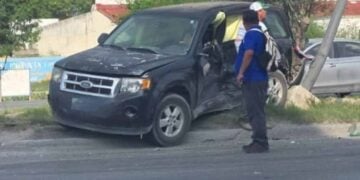 Aparatoso accidente en Reynosa