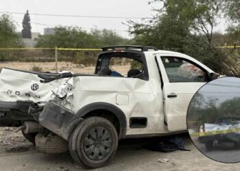 Aparatoso choque en Santa Catarina, Nuevo León, deja un muerto y un herido