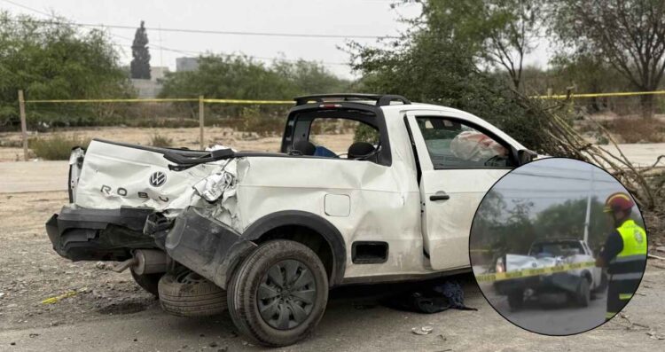 Aparatoso choque en Santa Catarina, Nuevo León, deja un muerto y un herido
