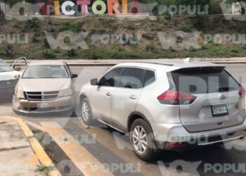 Aparatoso choque múltiple deja un menor lesionado en Ciudad Victoria, Tamaulipas