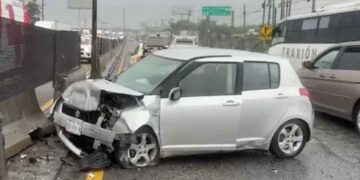 choque múltiple carretera a Nuevo Laredo