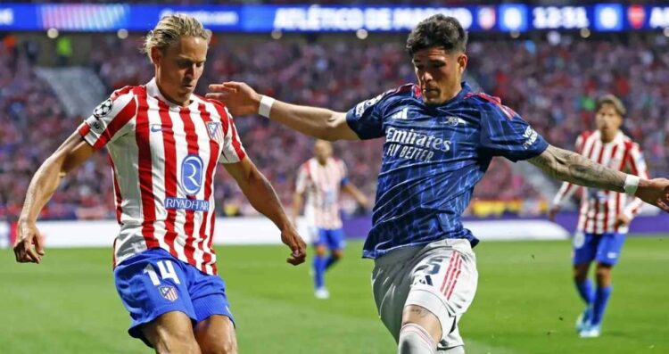 Atlético de Madrid empata 1-1 con el Arsenal en Semifinal de ida de la Champions League